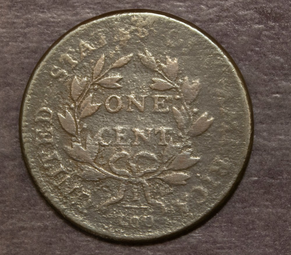 1802 No Stems Draped Bust Large Cent VG Lot 4034