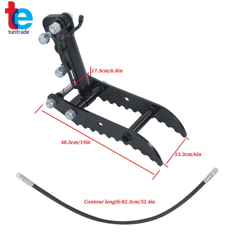 Hydraulic Thumb Attachment for Mini Excavator & Compact Digger Clamp Kit