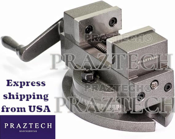 2" (50mm) Swivel Base Milling Machine Self Centering Workshop Precision Tool USA