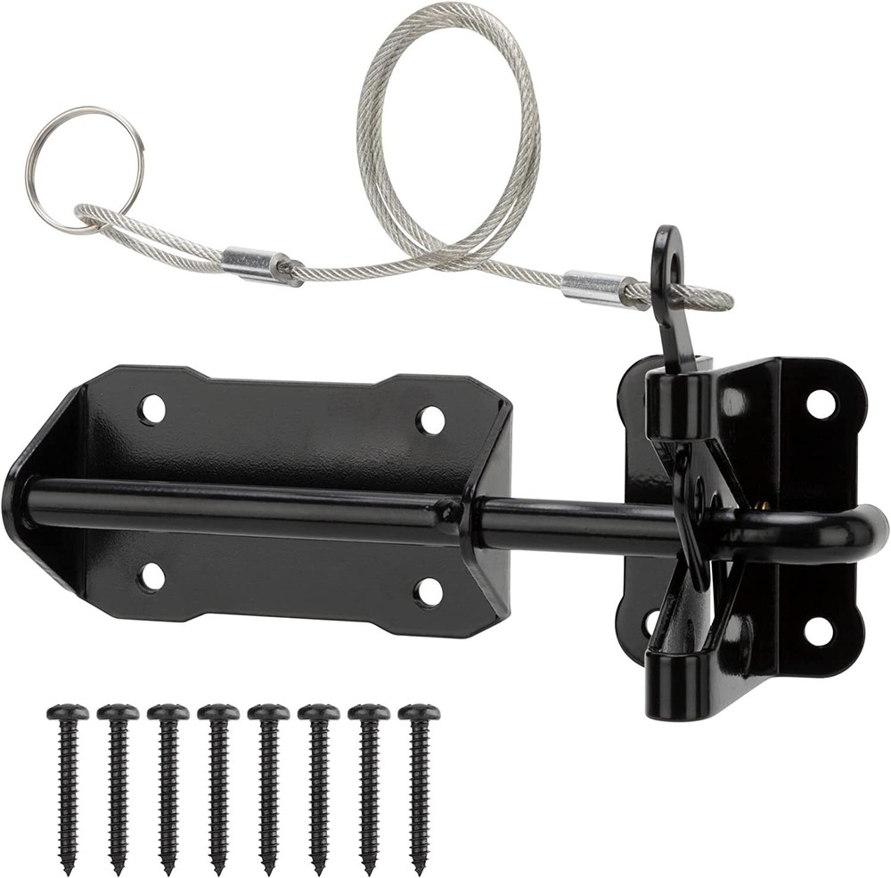 HILLMASTER HEAVY DUTYVLOCKING GRAVITY GATE LATCH WITH CABLE PULL