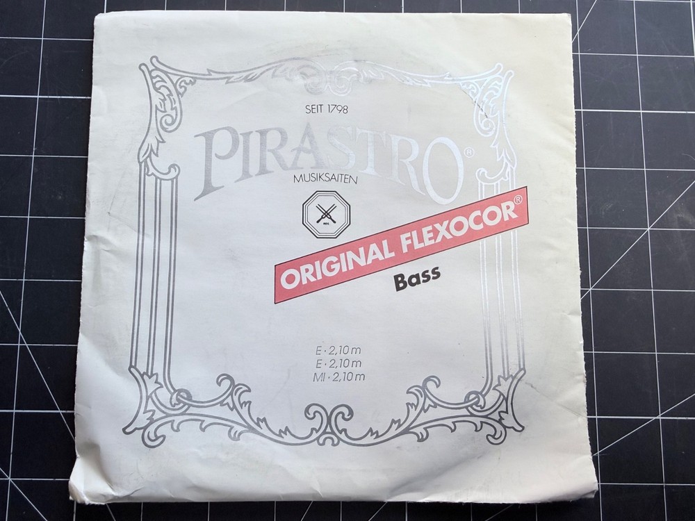 Pirastro Flexocor Original Chromesteel Bass Long E String NEW! READ