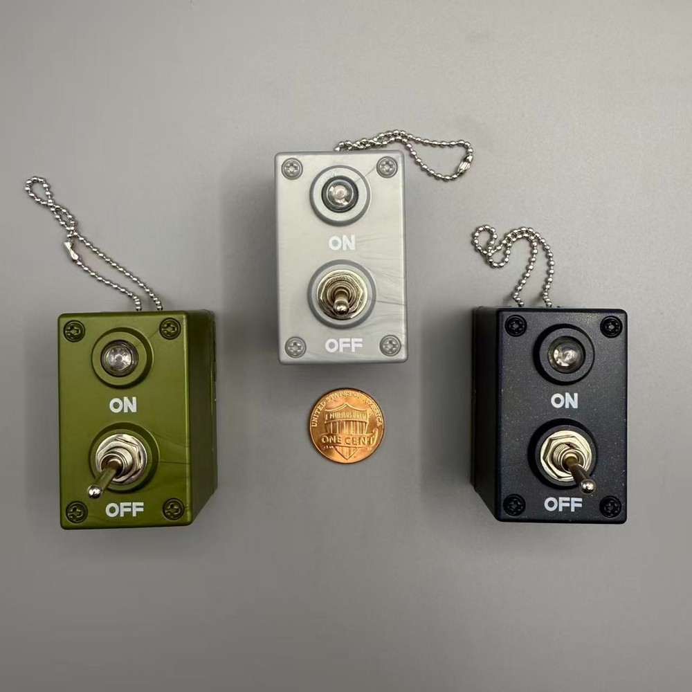 NEW Keychain Aircraft Toggle Switch with Light Control