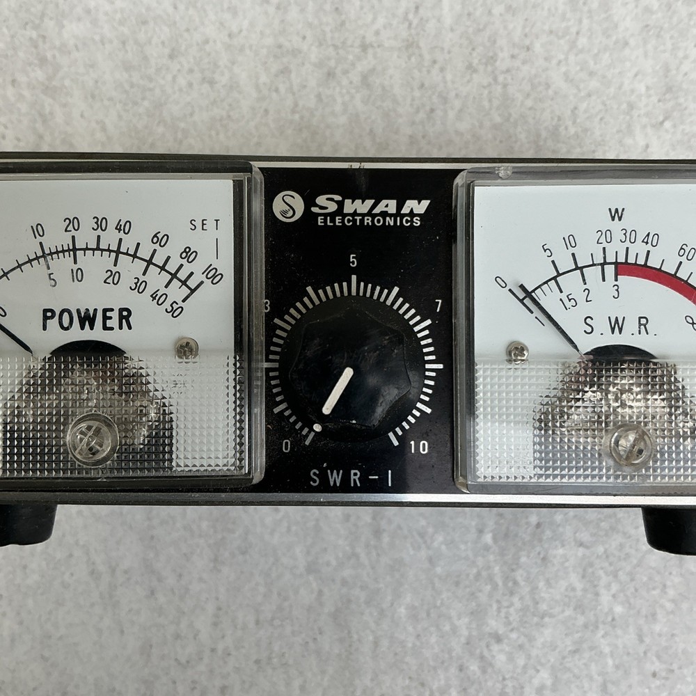 SWAN Electronics SWR-1 Standing Wave Ratio & Power Meter w/Cable UNTESTED