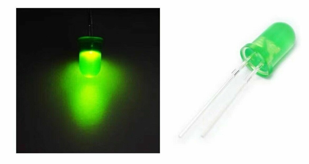 100pcs 5mm Diffused LED Light White Yellow Red Blue Assorted Assortment DIY Set