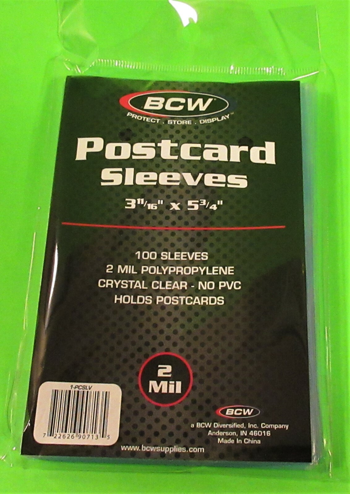 500 U.S. POSTCARD POLY SLEEVES, CRYSTAL CLEAR - 3-11/16" x 5-3/4"- FREE SHIPPING