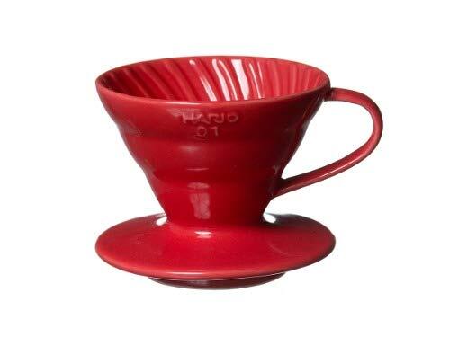 Hario V60 Plastic Coffee Dripper, Red, Size 1
