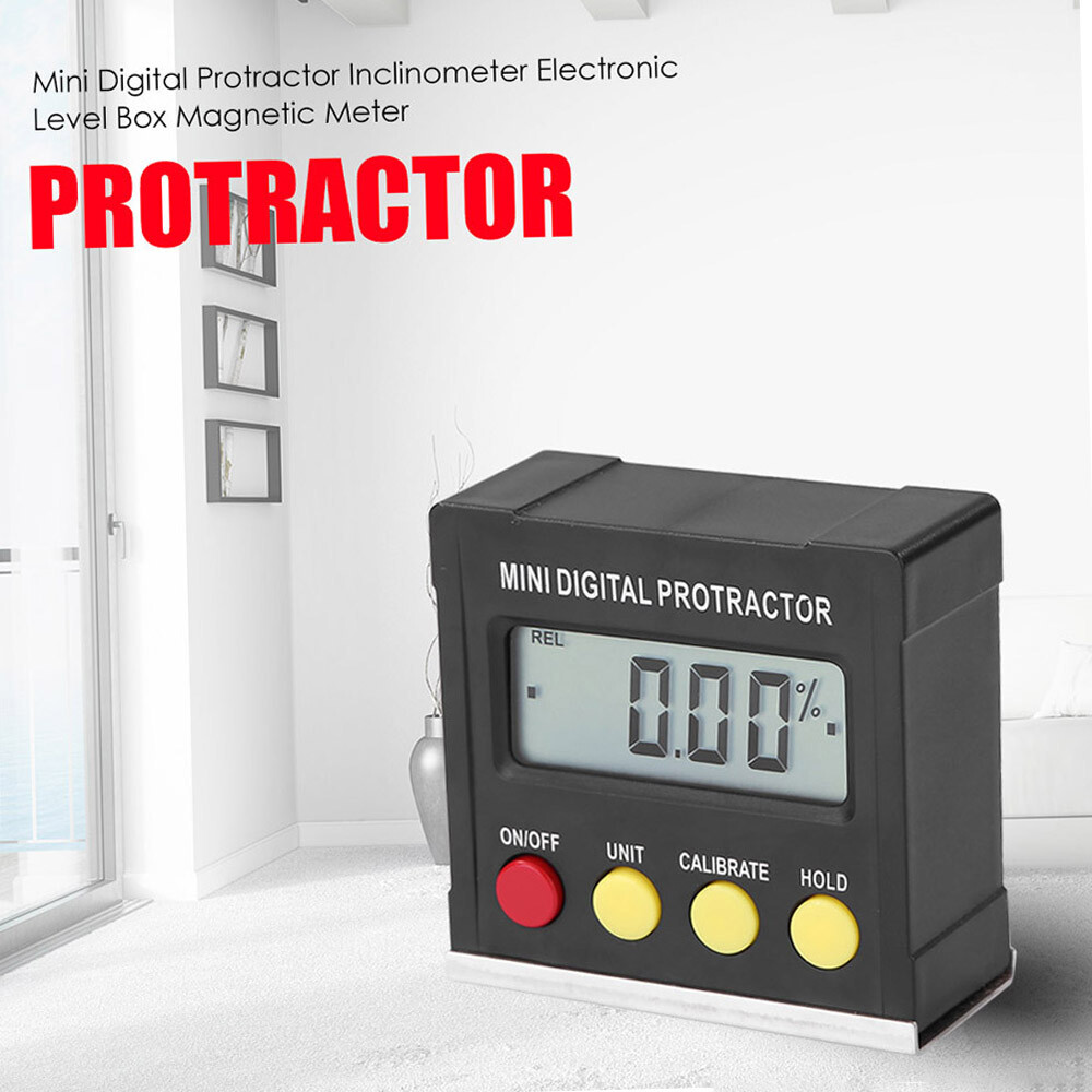 Horizontal Angle Meter Digital Protractor Inclinometer Electronic Level Box P4V5