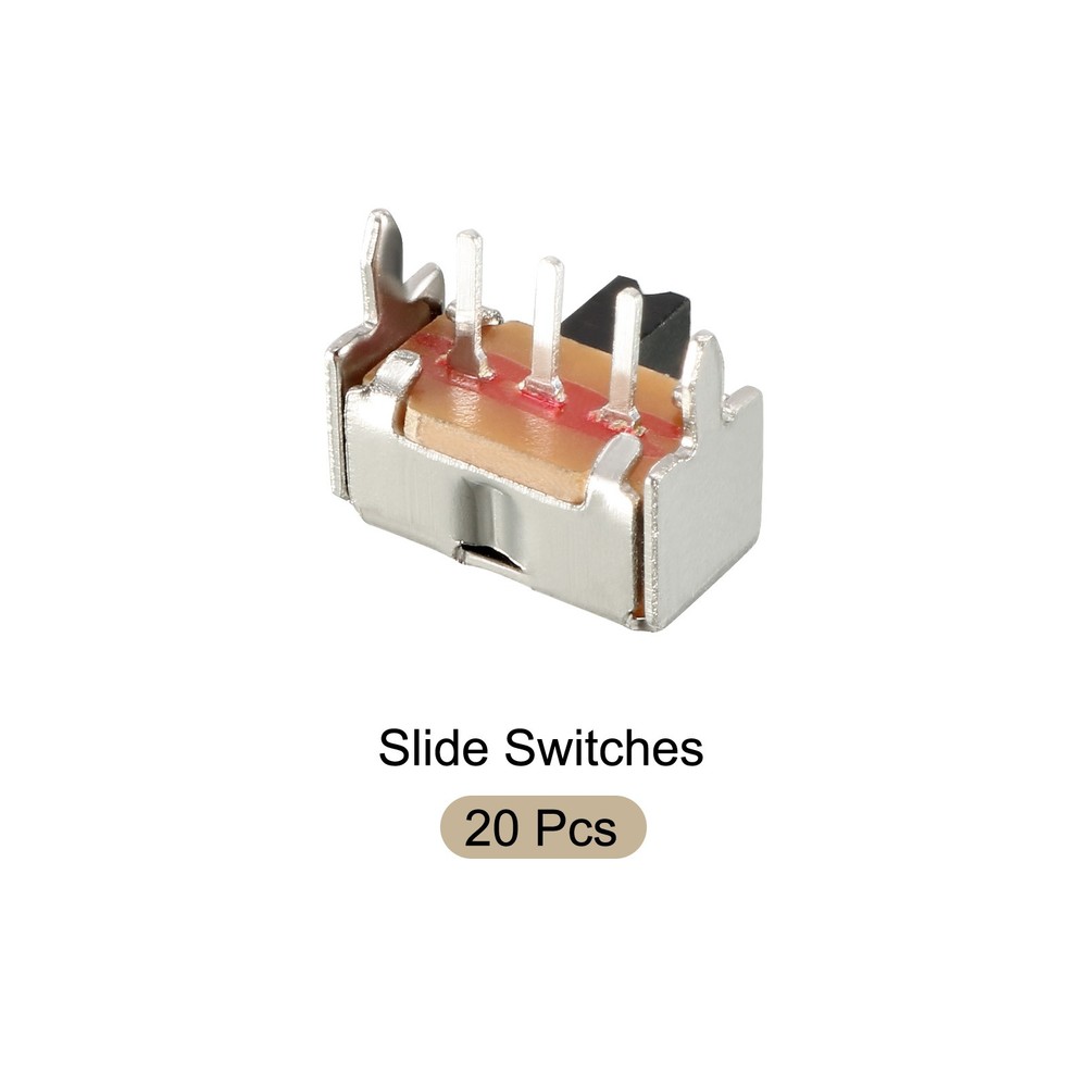 Toggle Switch Latching Slide Control 3 Pin 1P2T 3mm/20 Pcs