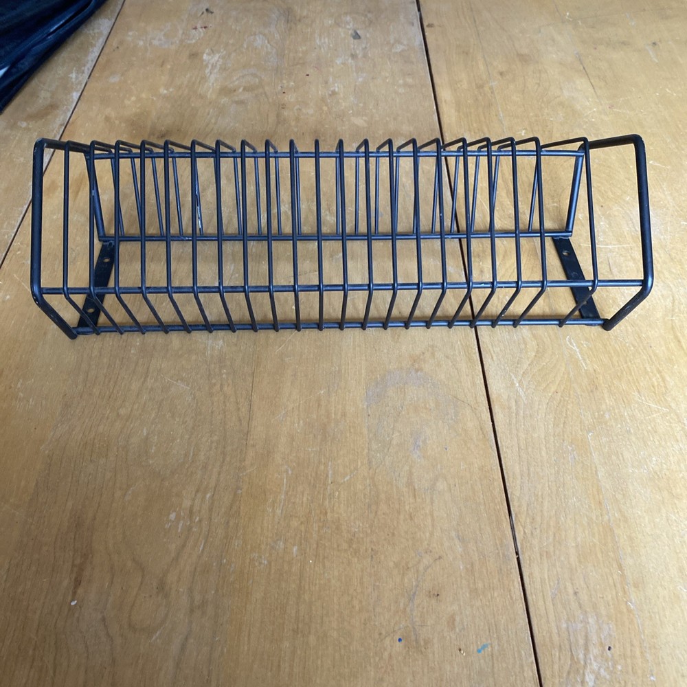 Atlantic Storage 24 CD Storage Rack Black Metal Wire Tower