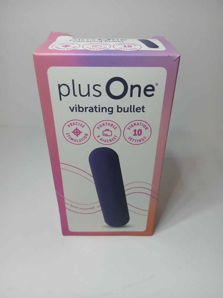 PLUS ONE VIBRATING BULLET SOFT TOUCH MASSAGER, 10 VIBRATION SETTINGS READ