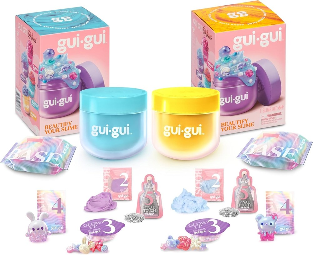 Gui Slime Kit - Scented 2-Pack Bundle, Butter & Cloud, 5 Step DIY...