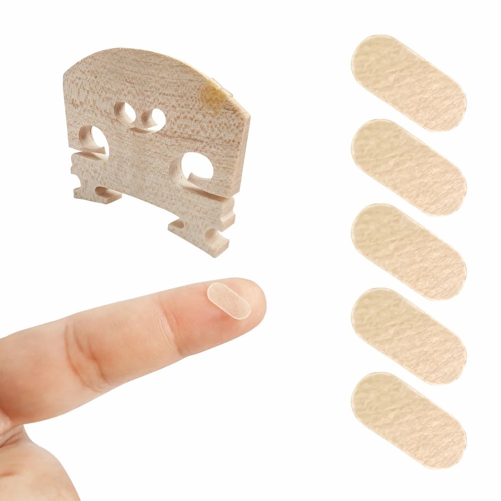 3pcs Violin Bridge E String Parchment Protector Sheepskin