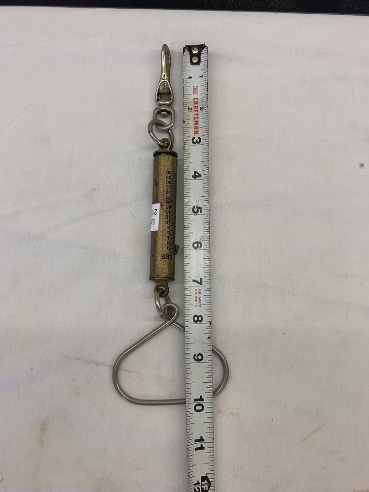 Vintage Brass Chatillon 30lb Scale / Hanging Spring Balance