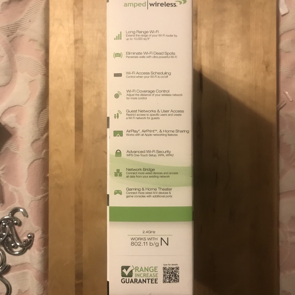 AMPED WIRELESS WIRELESS-N 600mW RANGE EXTENDER, MODEL SR10000