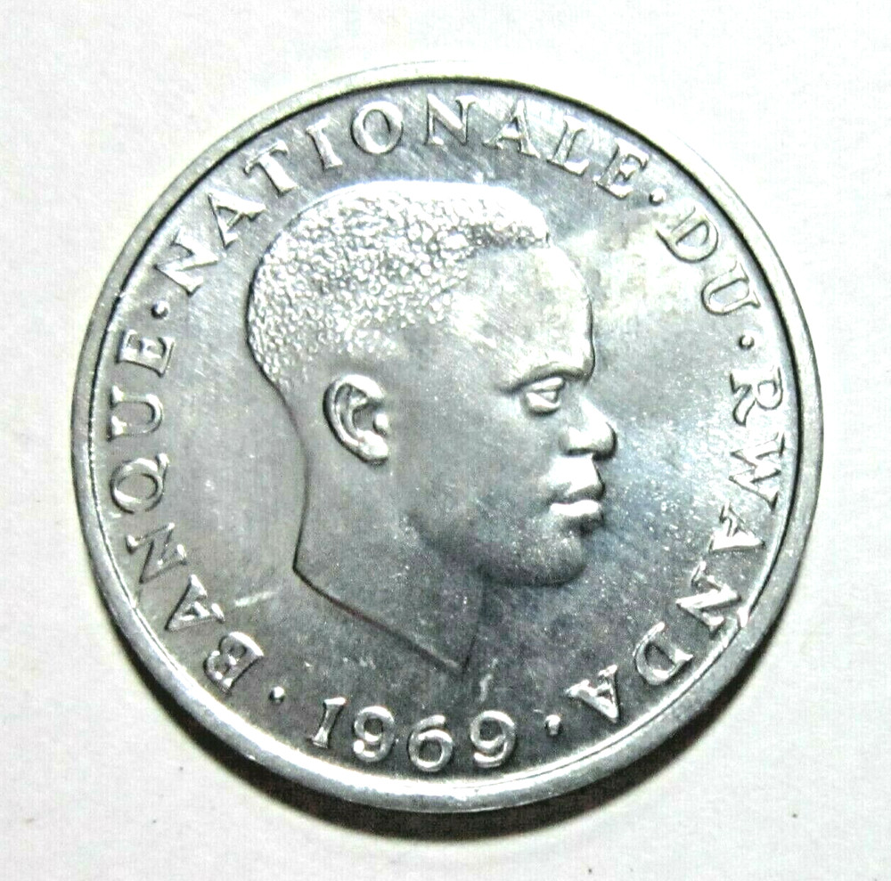 RWANDA. 1 FRANC, 1969. UNCIRCULATED.