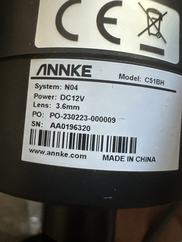 ANNKE C51BG SECURITY CAMERA FOR N04 SYSTEMS 2G