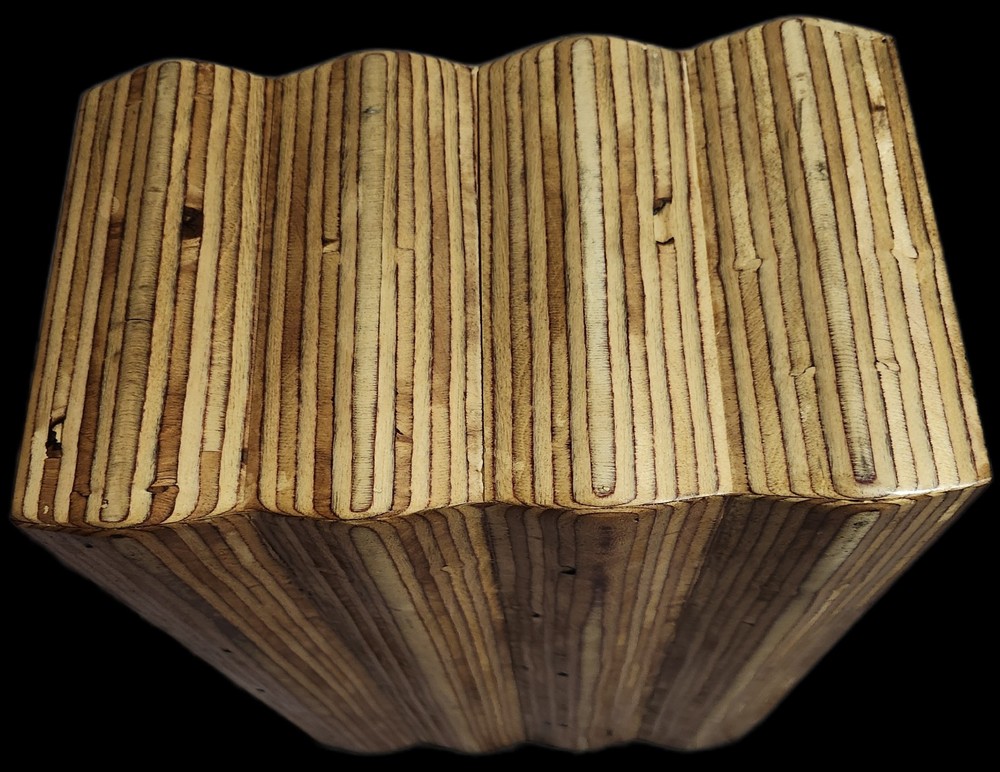 Custom Handmade 4U Wood Desktop Studio Rack.