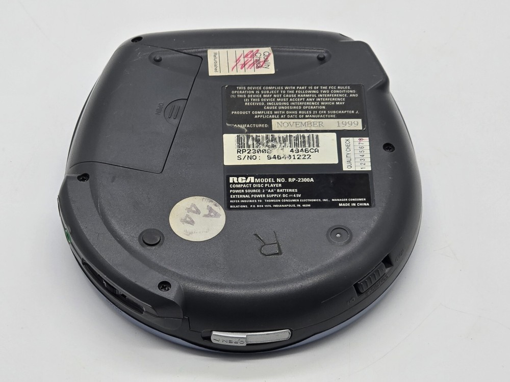 RCA Programmable CD Player Vintage 1999 RP-2300A Tested & Working READ