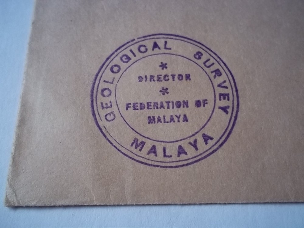 Malaya Geological Survey cover.