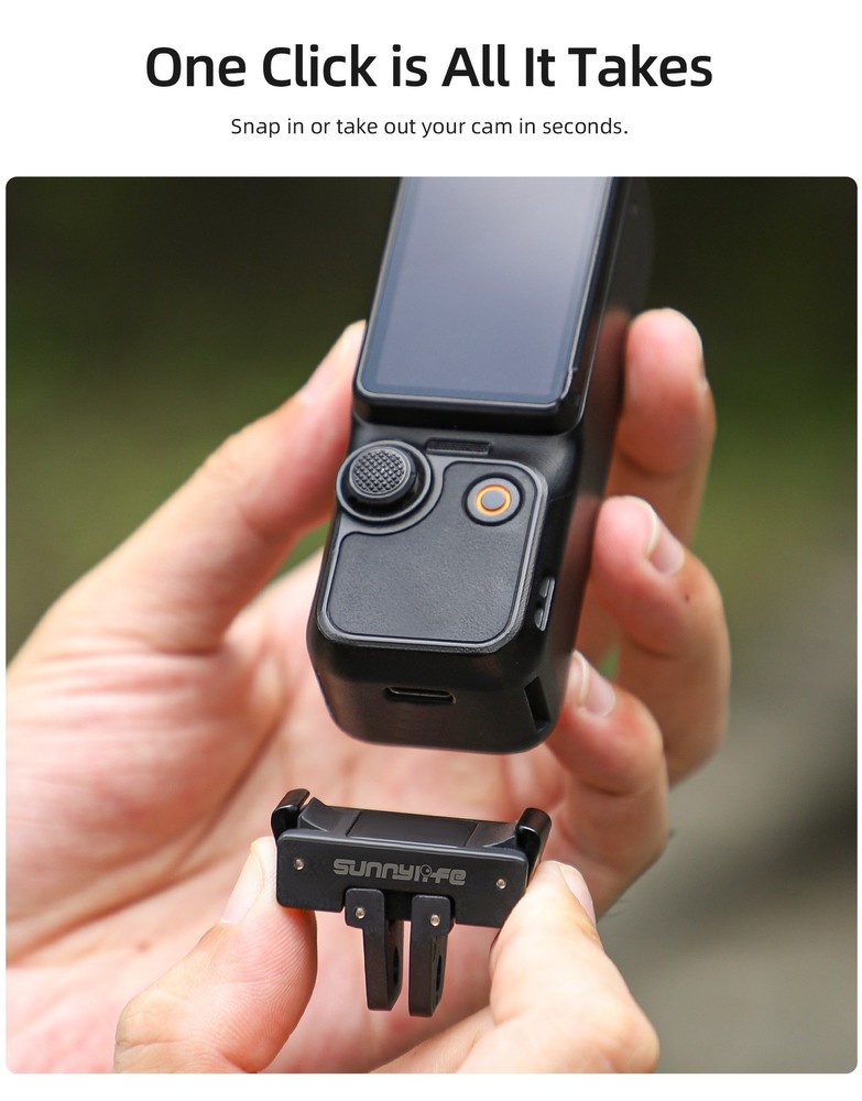 For DJI OSMO POCKET 3 Camera Quick Release Adapter Foldable Expansion Claw Clasp