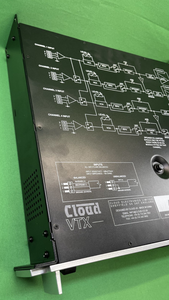 Cloud VTX-4120 4X 120W Multi-Channel Professional Audio Amplifier