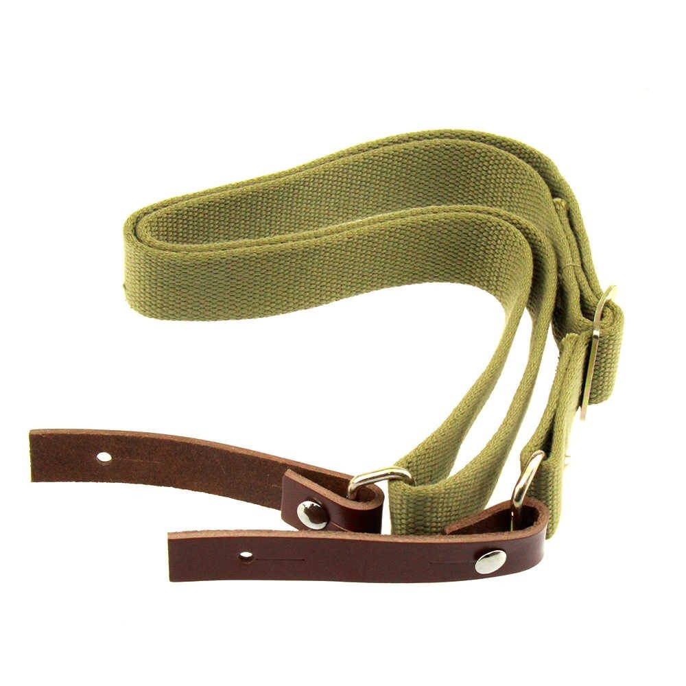 TAN Two Point Sling with Leather Strip for Model 47 SKS