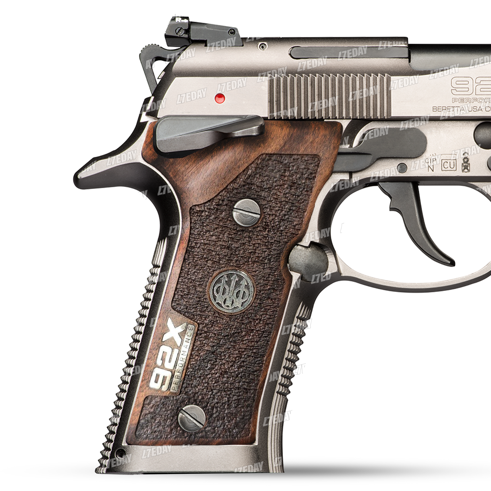 Beretta 92X Performance Turkish Walnut Wood Gun Grips NEW SET Nice Metal Logo