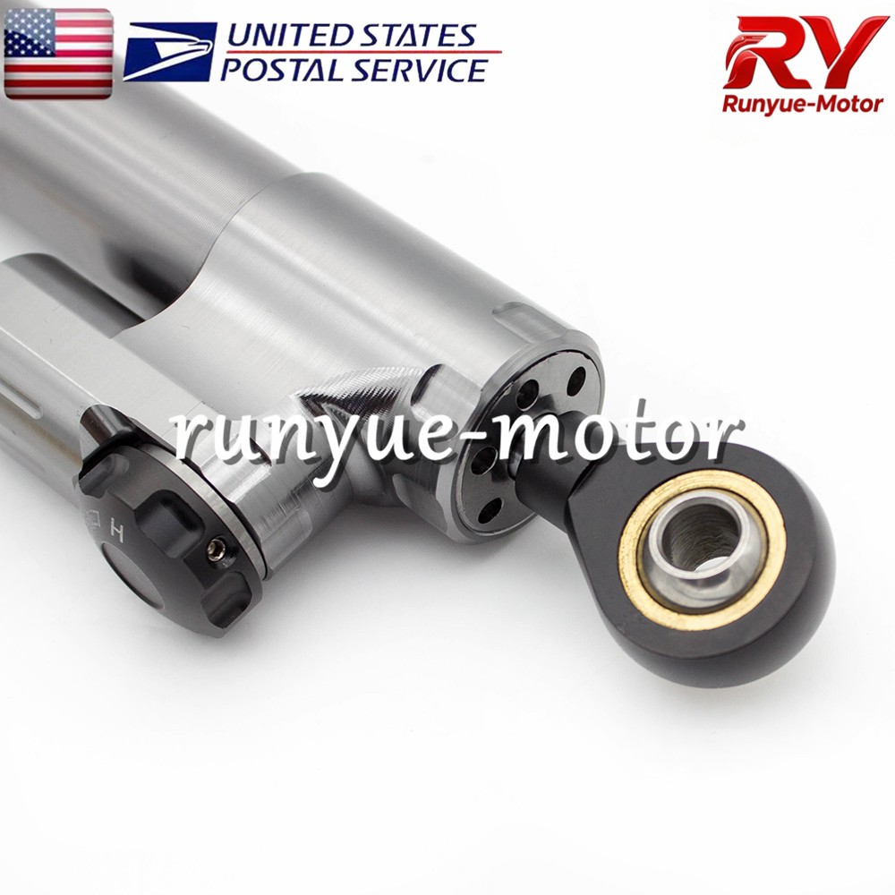 Gray CNC Adjustable Steering Damper Stabilizer Linear Control Universal Aluminum