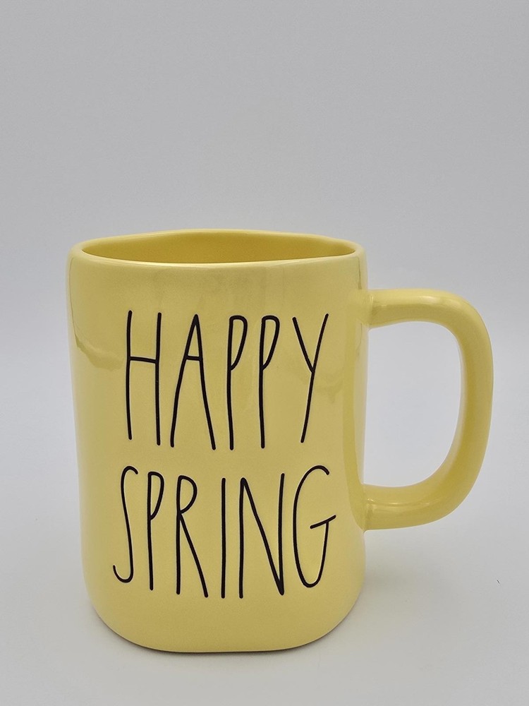 Rae Dunn Happy Spring Yellow Mug