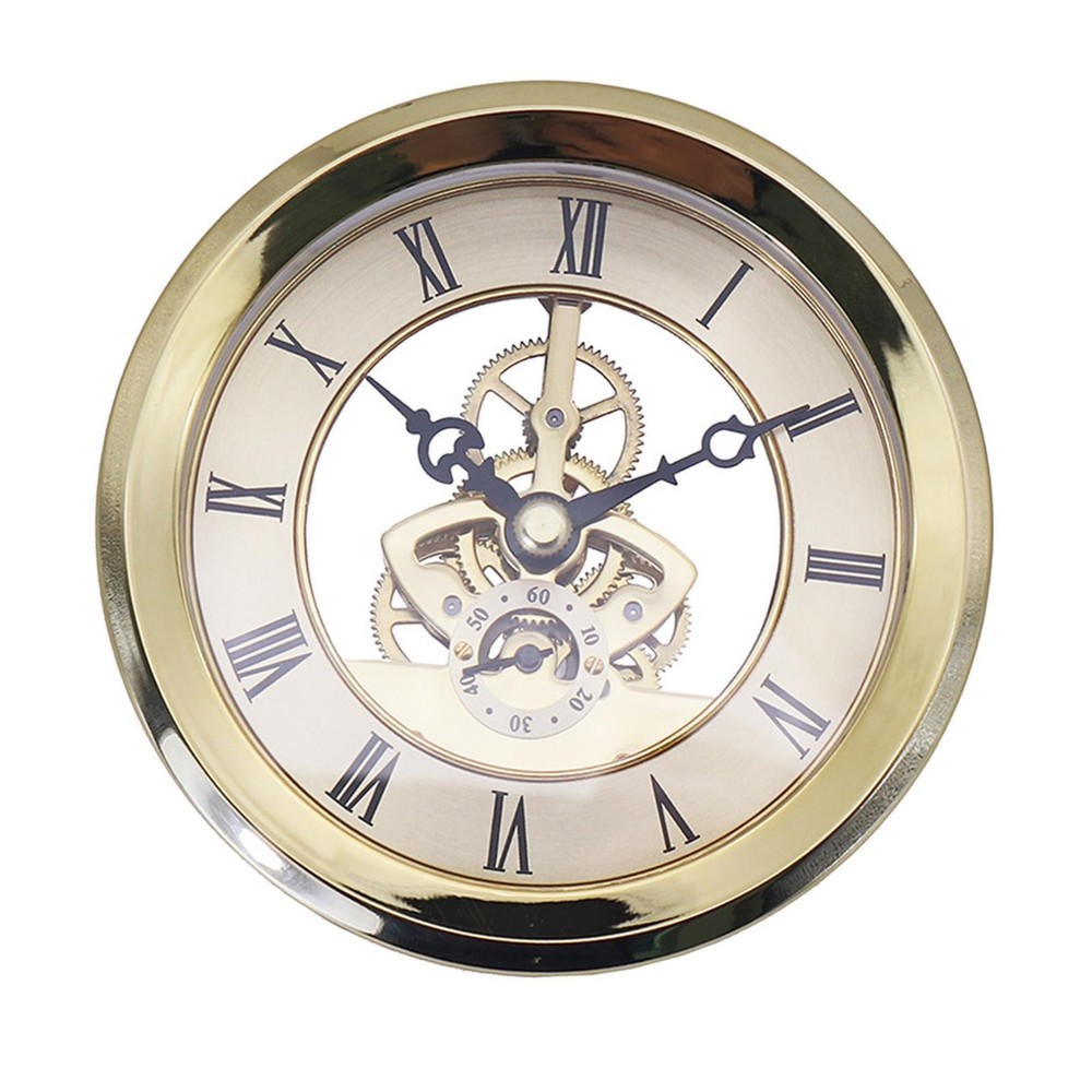 Transparent Skeleton Clock Inserts 4.06in Battery Powered DIY for Decoration