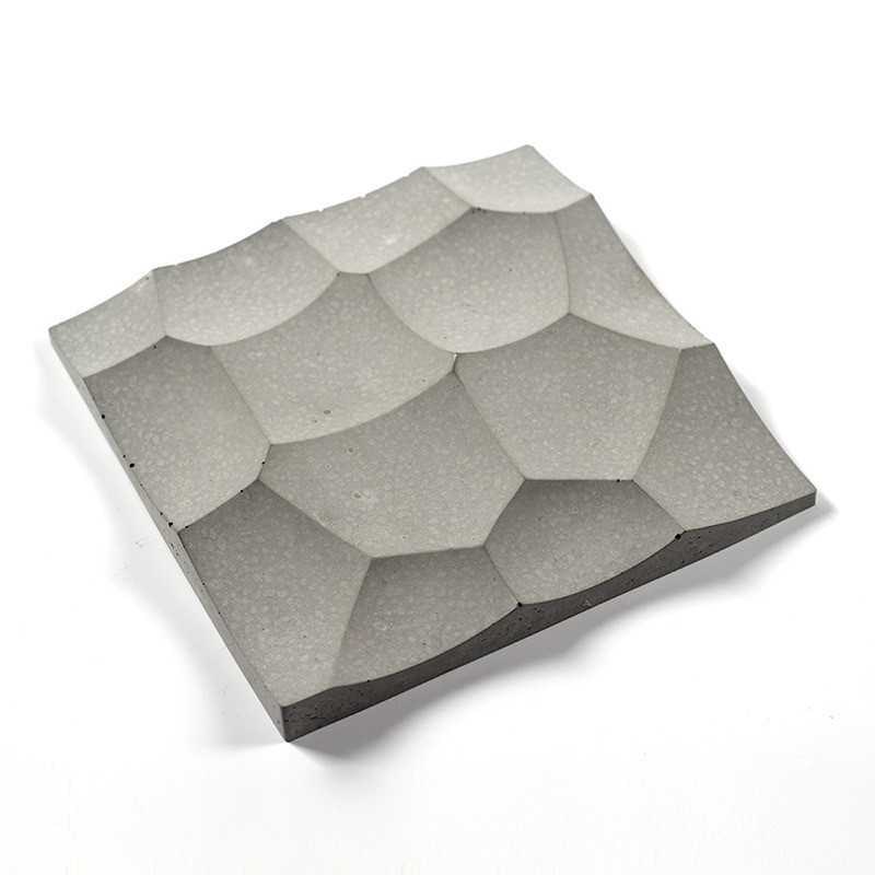 Silicone Mold Square Cement Concrete Wall Panel Mould 3D Wall Facing Decorative