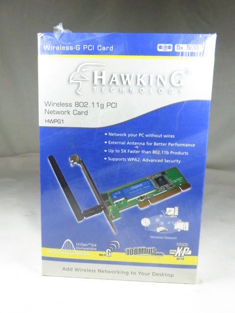 HAWKING WIRELESS G PCI CARD HWPG1 ~  NEW SEALED BOX