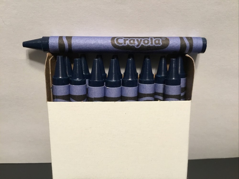 (16) Crayola Crayons (pacific blue) BULK