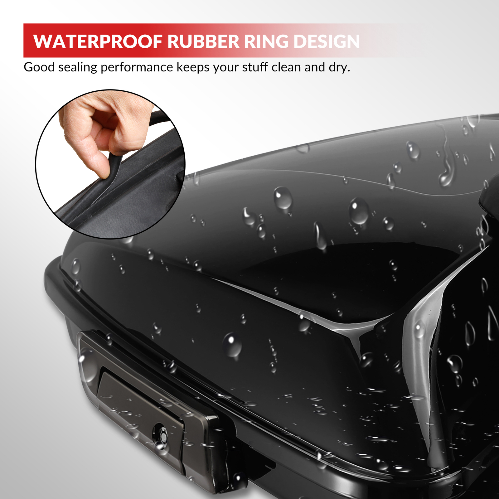 Razor Tour Pack with Slim Backrest Fit For Harley Touring Electra Glide '14-24