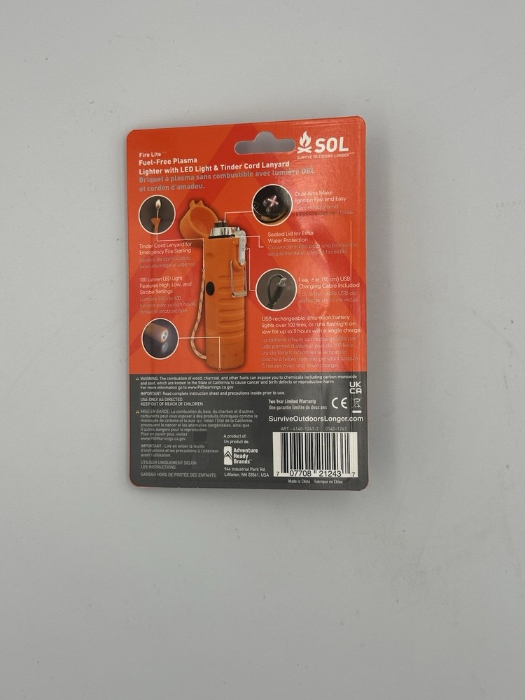 Fire Lite Fuel Free Rechargeable Lighter