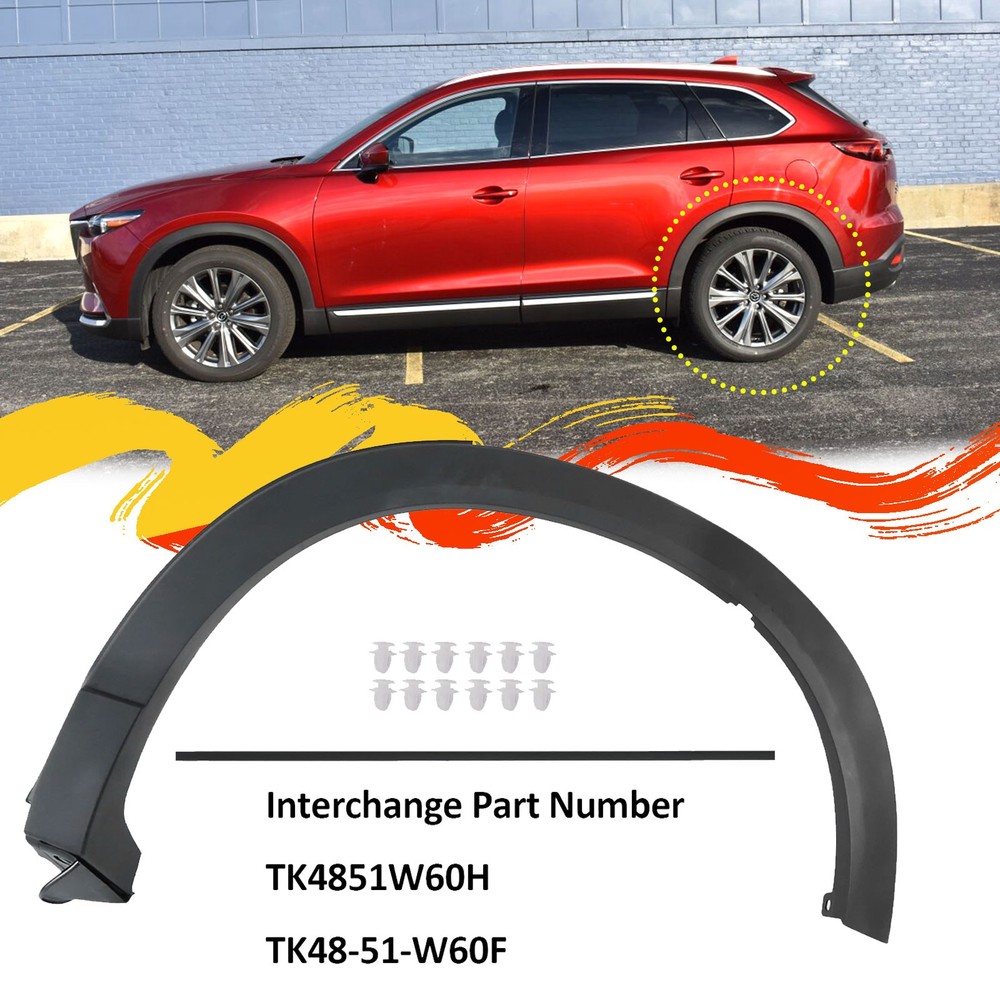 Rear Fender Opening Wheel Arch Trim For Mazda CX-9 2016-2023 Left Driver Side