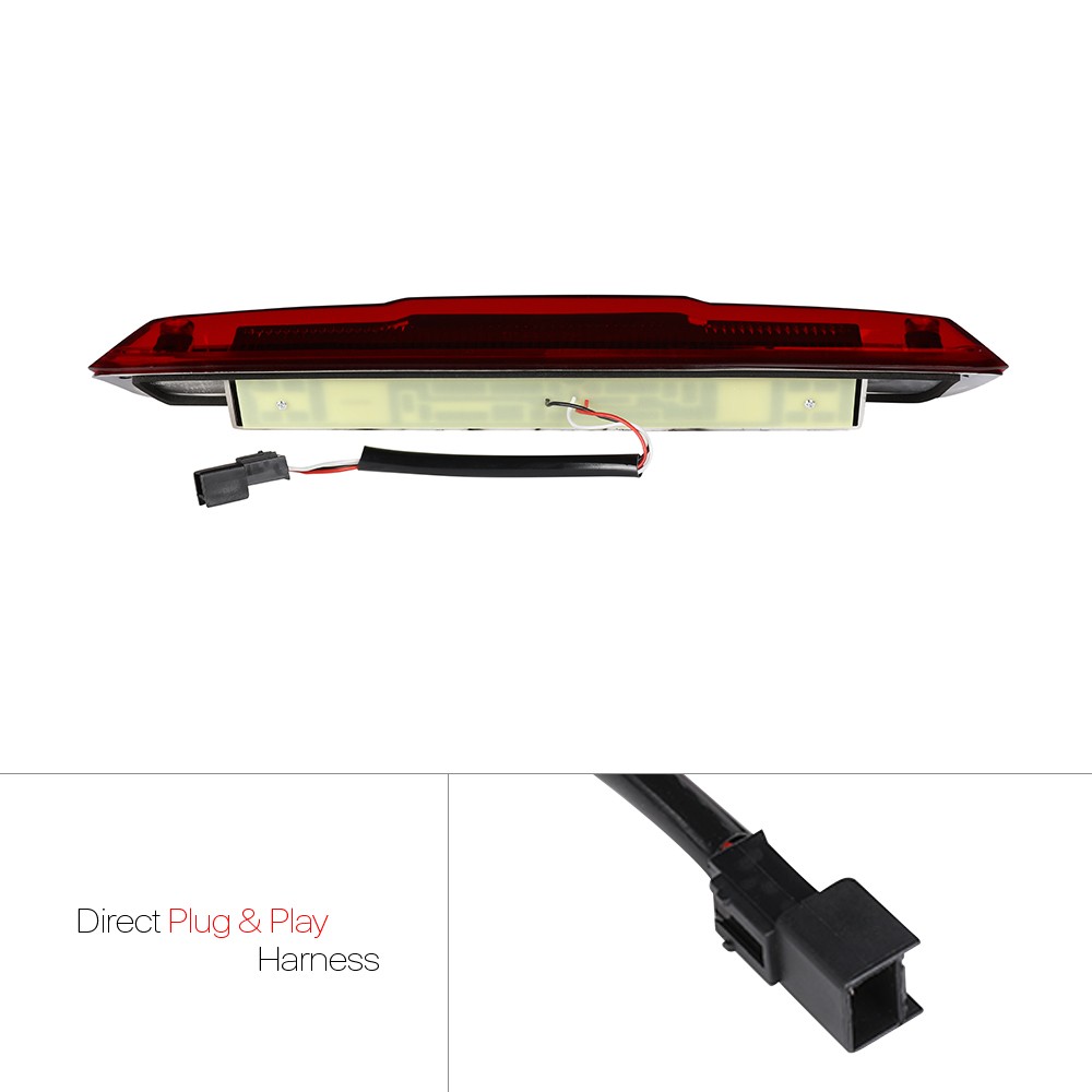 Red LED Bar Third [3rd] Brake Light Cargo Functioned for 07-14 Silverado/Sierra