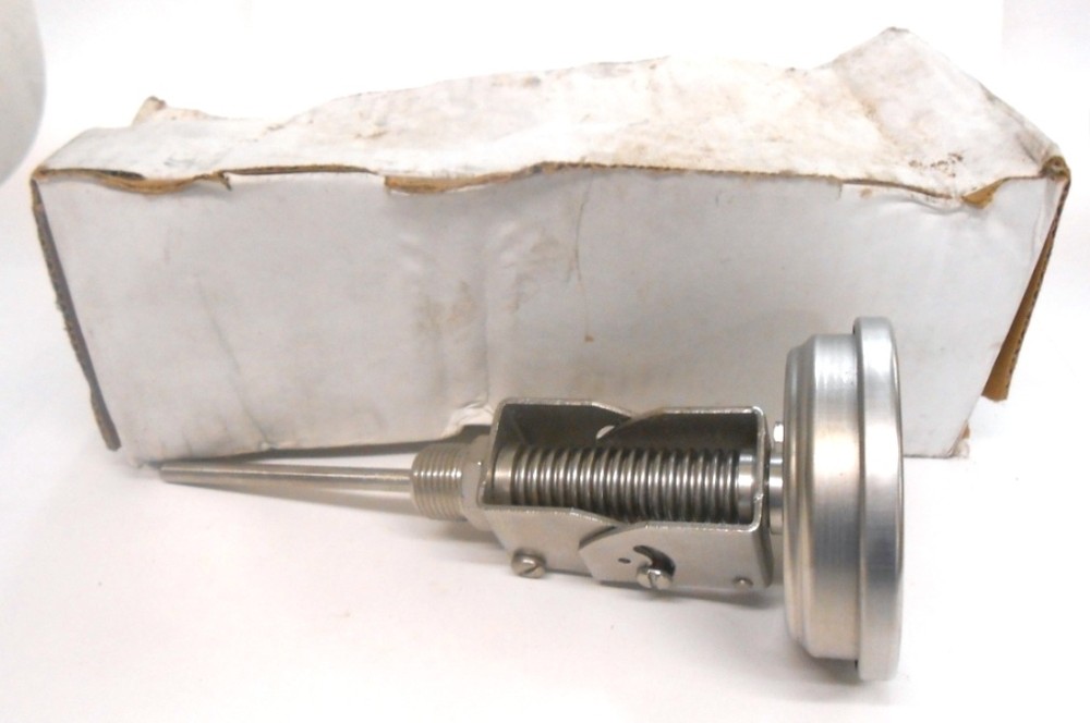 WEISS INSTRUMENTS, BIMETAL THERMOMETER, 3VBM4, 3" ADJUSTABLE ANGLE, 1/4" NPT