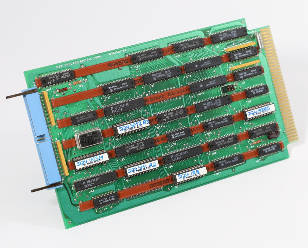 New England Digital Synclavier D24/50 Computer Bin Card