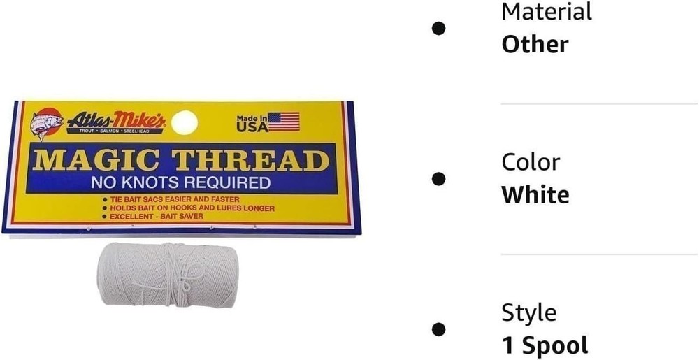 Atlas Mike's Thread, 100-Feet, White