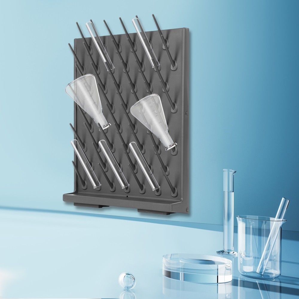 Grey Lab Removable Glassware Drying Rack Bottle Drying Rack PP Draining Rack