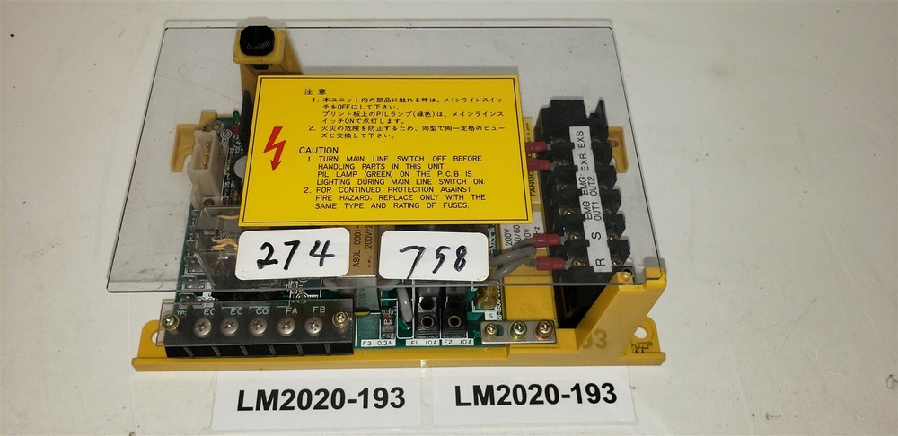 Fanuc A14B-0076-B001 Input Unit 220 vac 1 phase