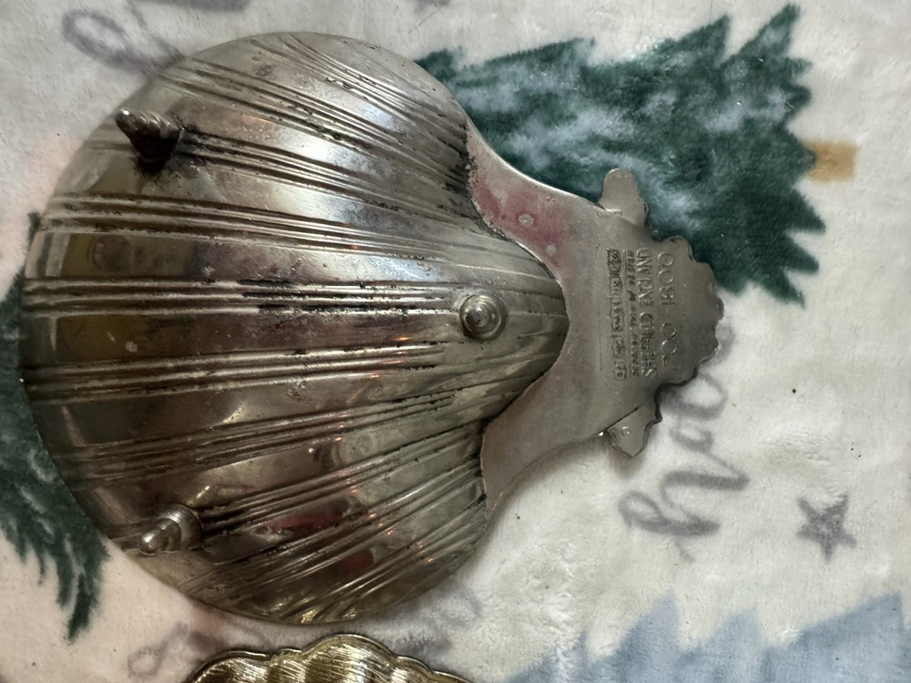 Vintage Silver Shell Dishes ￼