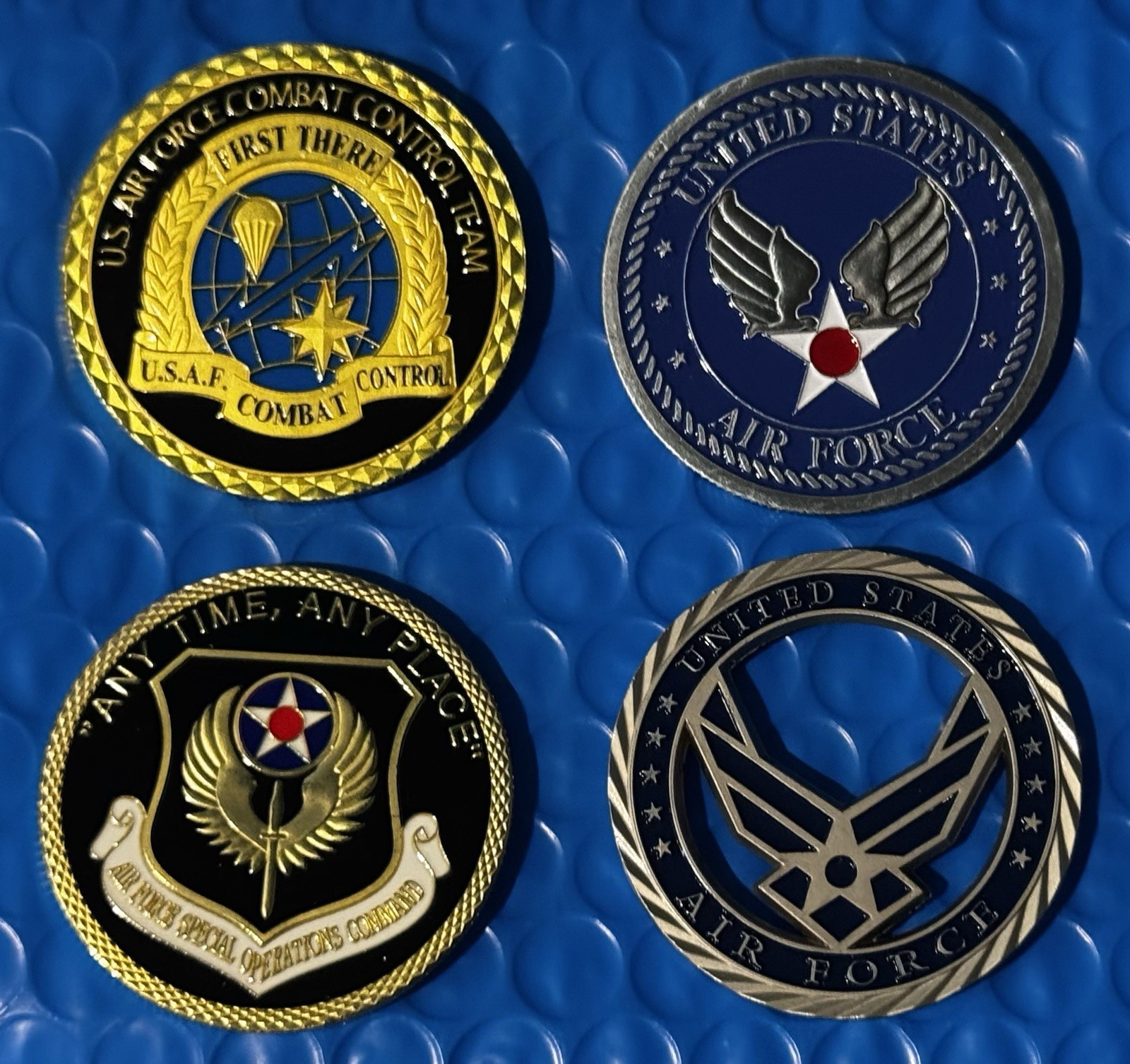 USAF Special Operations Special Tactics Squadron SST CCT USAF CHALLENGE COIN SET