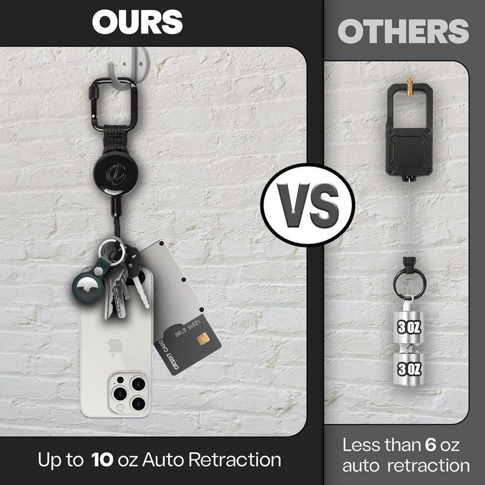ClutchLoop Anti-Theft Phone Tether - Universal Adhesive Anchor, Retractable Stee
