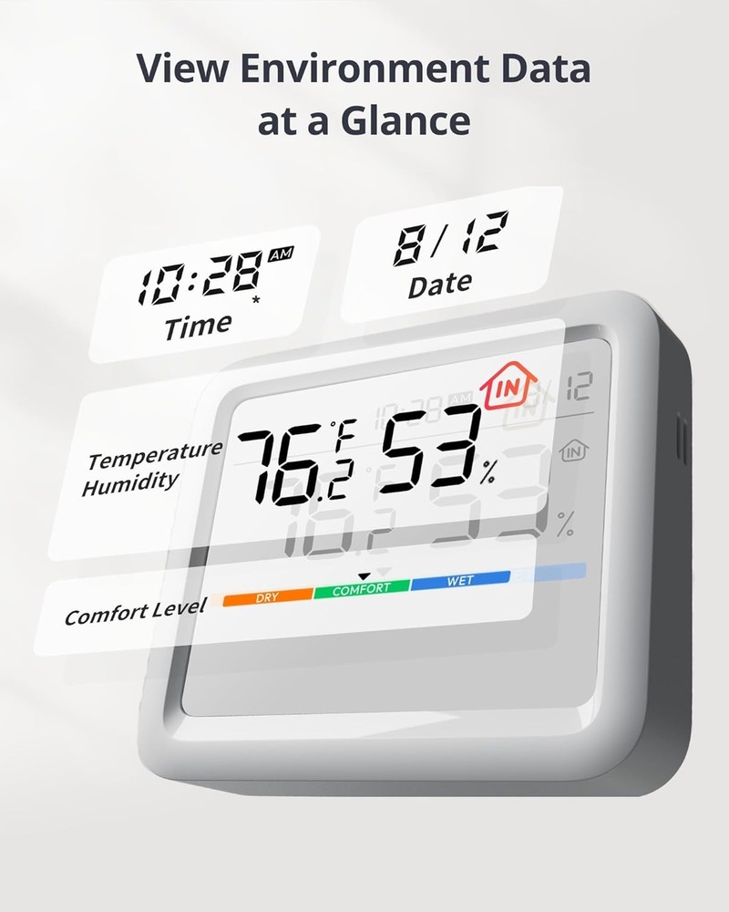 SwitchBot Meter Pro, Digital Hygrometer & Thermometer - White