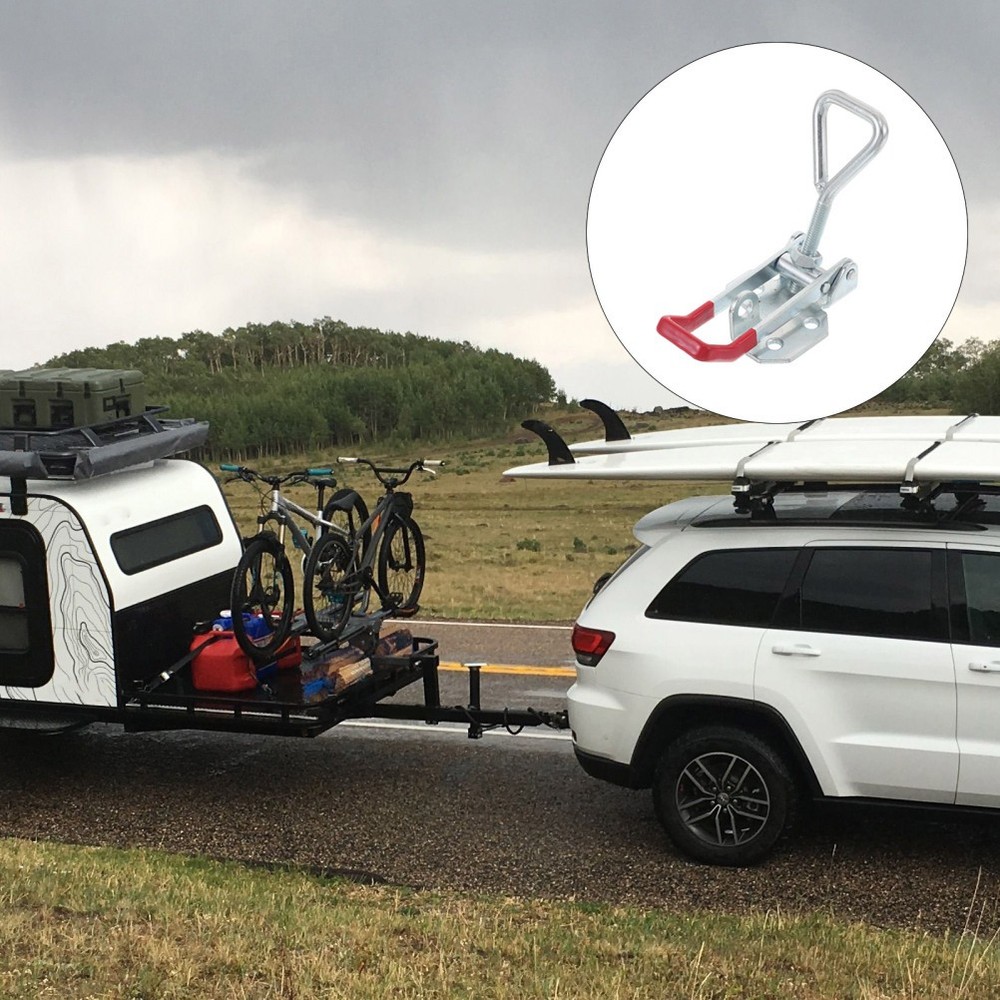 Trailer Hitch Pin Lock Case Clamp Hardware Heavy Duty Pull Latch