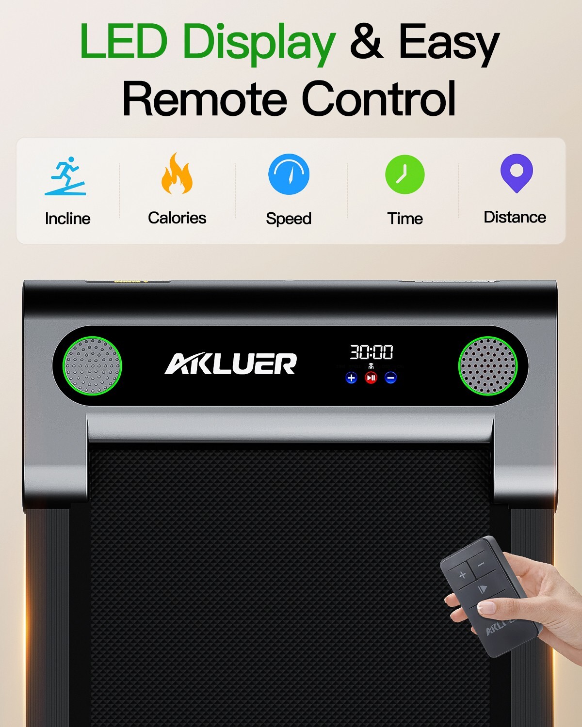 Walking Pad Under Desk Treadmill Quiet 300 LBS Capacity Portable with Remote