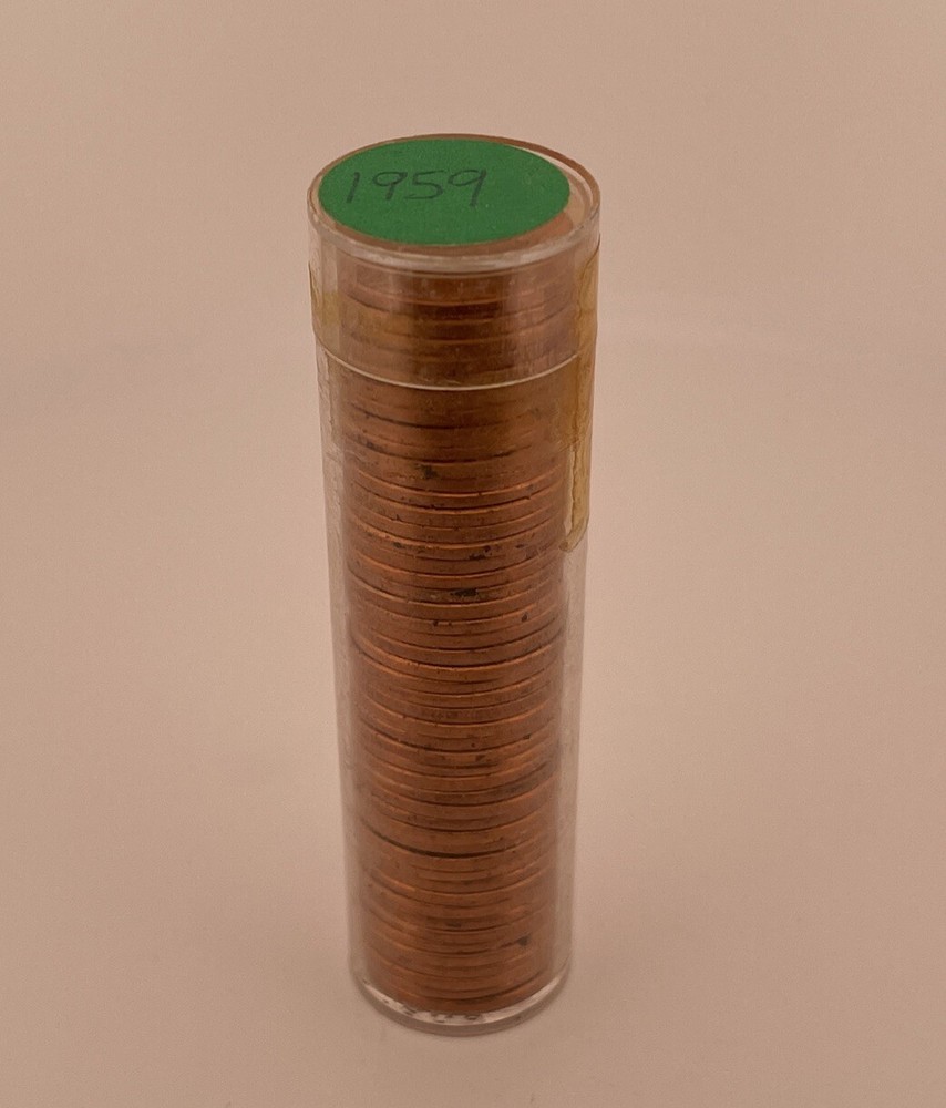 1959 LINCOLN MEMORIAL CENT ROLL SEALED