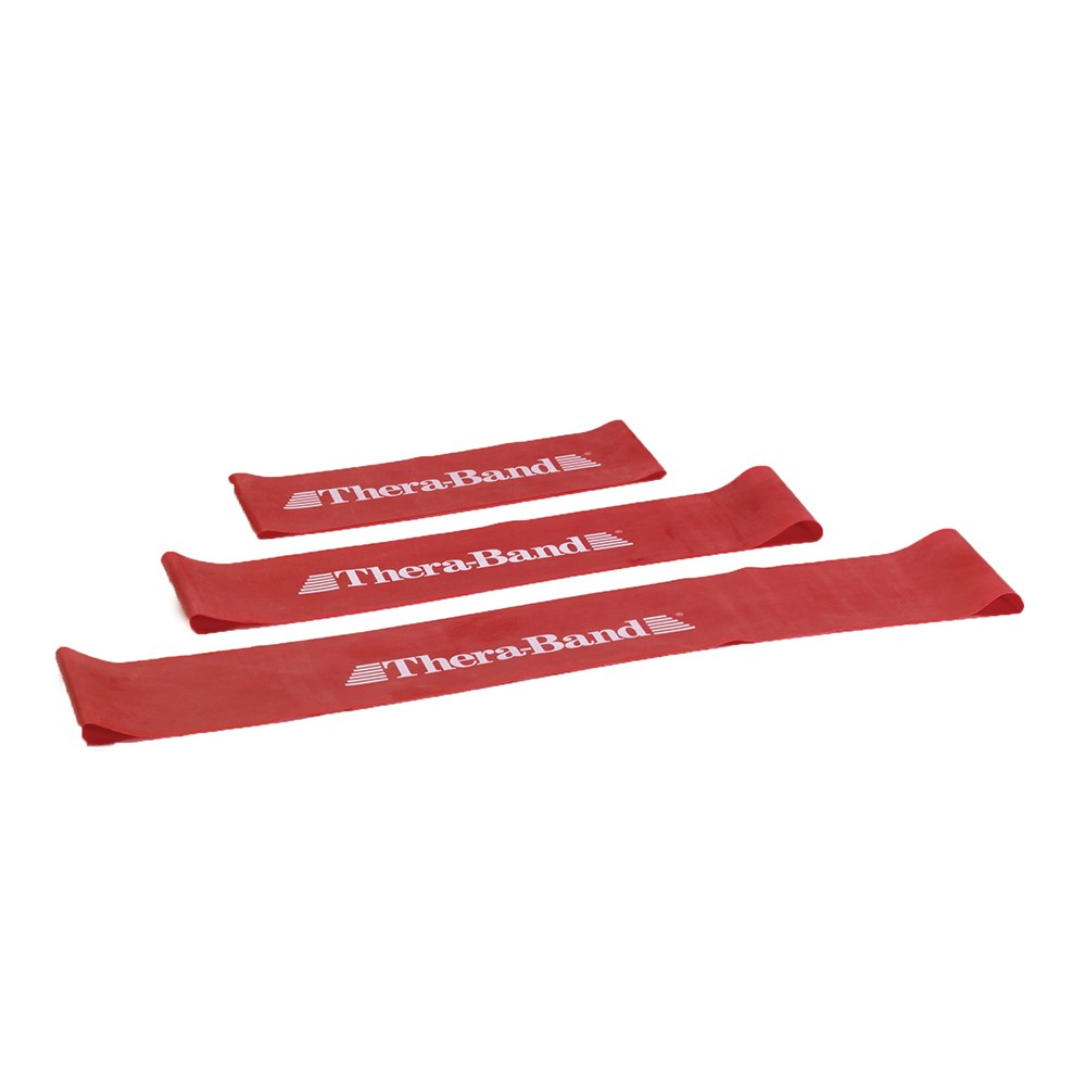 THERA-BAND EXERCISE LOOPS, RED, 8"